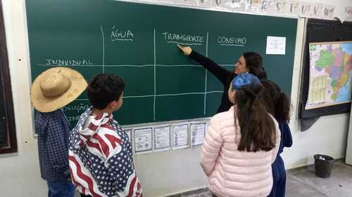Alunos participaram de atividades pedagógicas e práticas relacionadas aos aspectos econômicos, sociais, agropecuários e ambientais